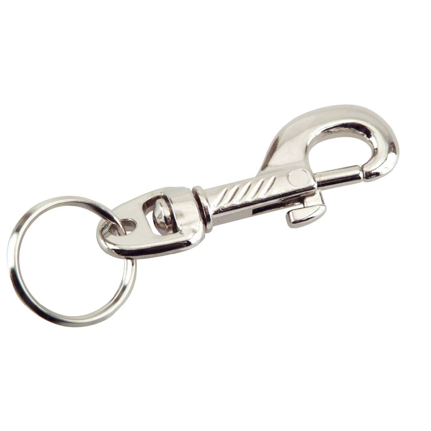 Karbinhake/Nyckelring Millers Nickel 60 mm