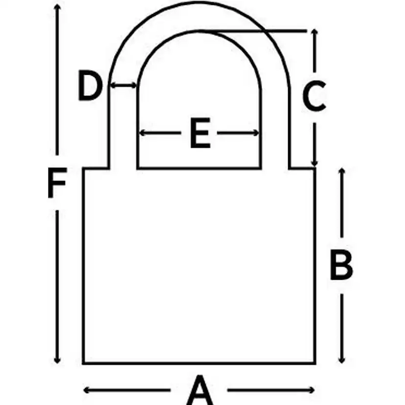 Kombinationshänglås Millers Alu 30