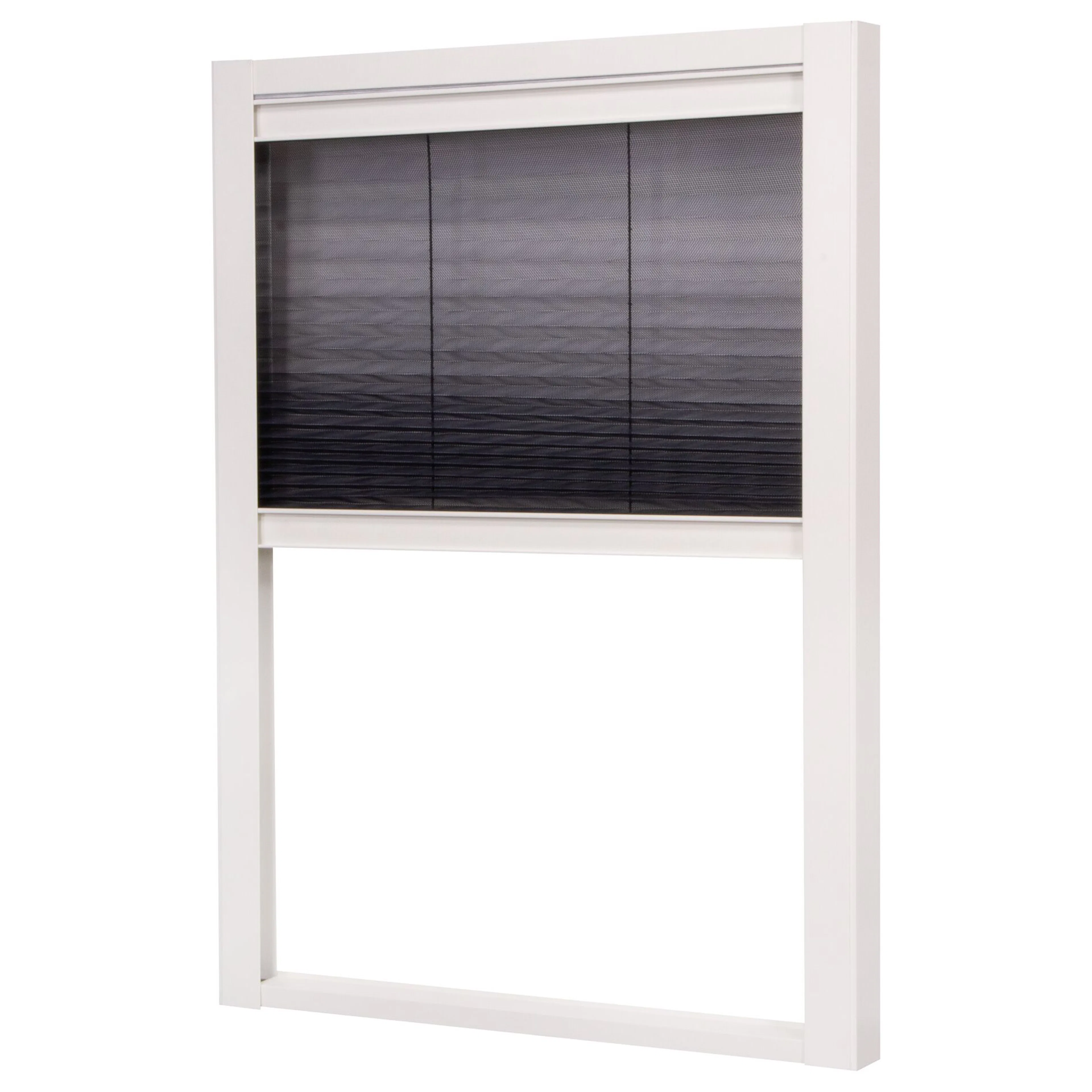 Insektsnät Lundbergs Plisserat Duo Fönster 1230X1600  mm Vit