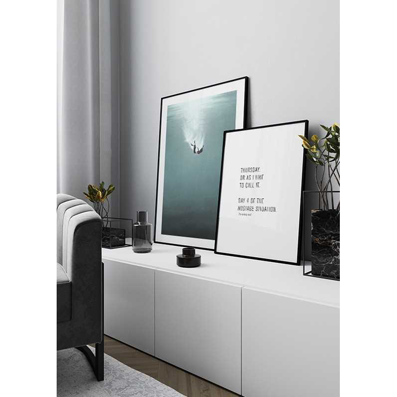 Poster Gallerix Falling Underwater