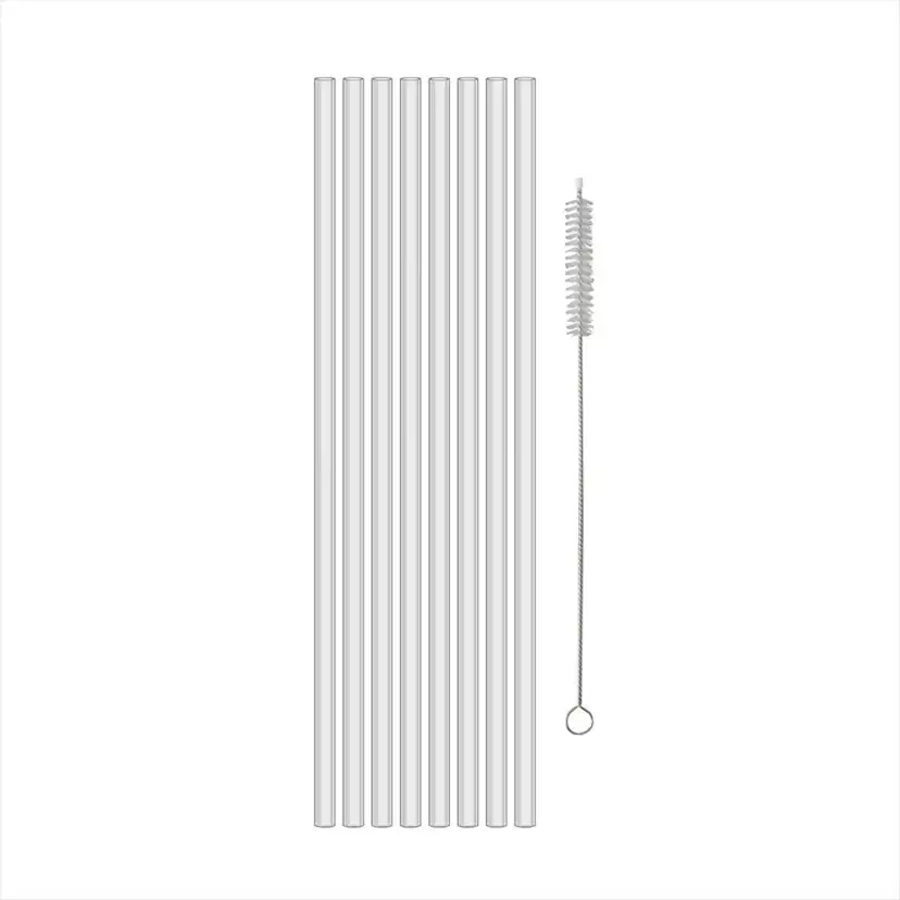 Sugrör Koziol Cheers Set Inkl Borste