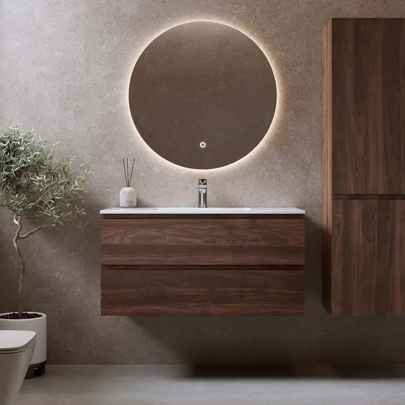 Tvättställsskåp Bathlife Eufori Valnöt