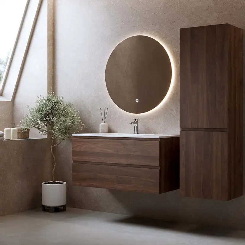 Tvättställsskåp Bathlife Eufori Valnöt