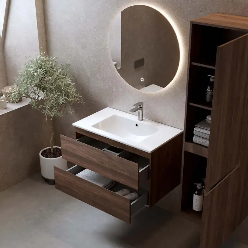 Tvättställsskåp Bathlife Eufori Valnöt