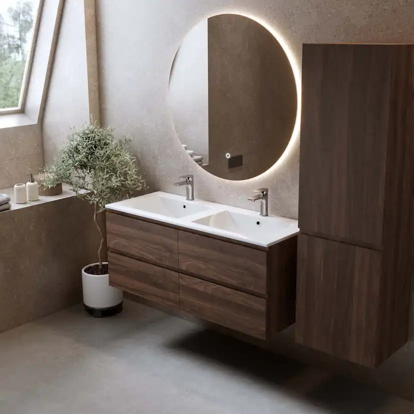 Tvättställsskåp Bathlife Eufori Valnöt