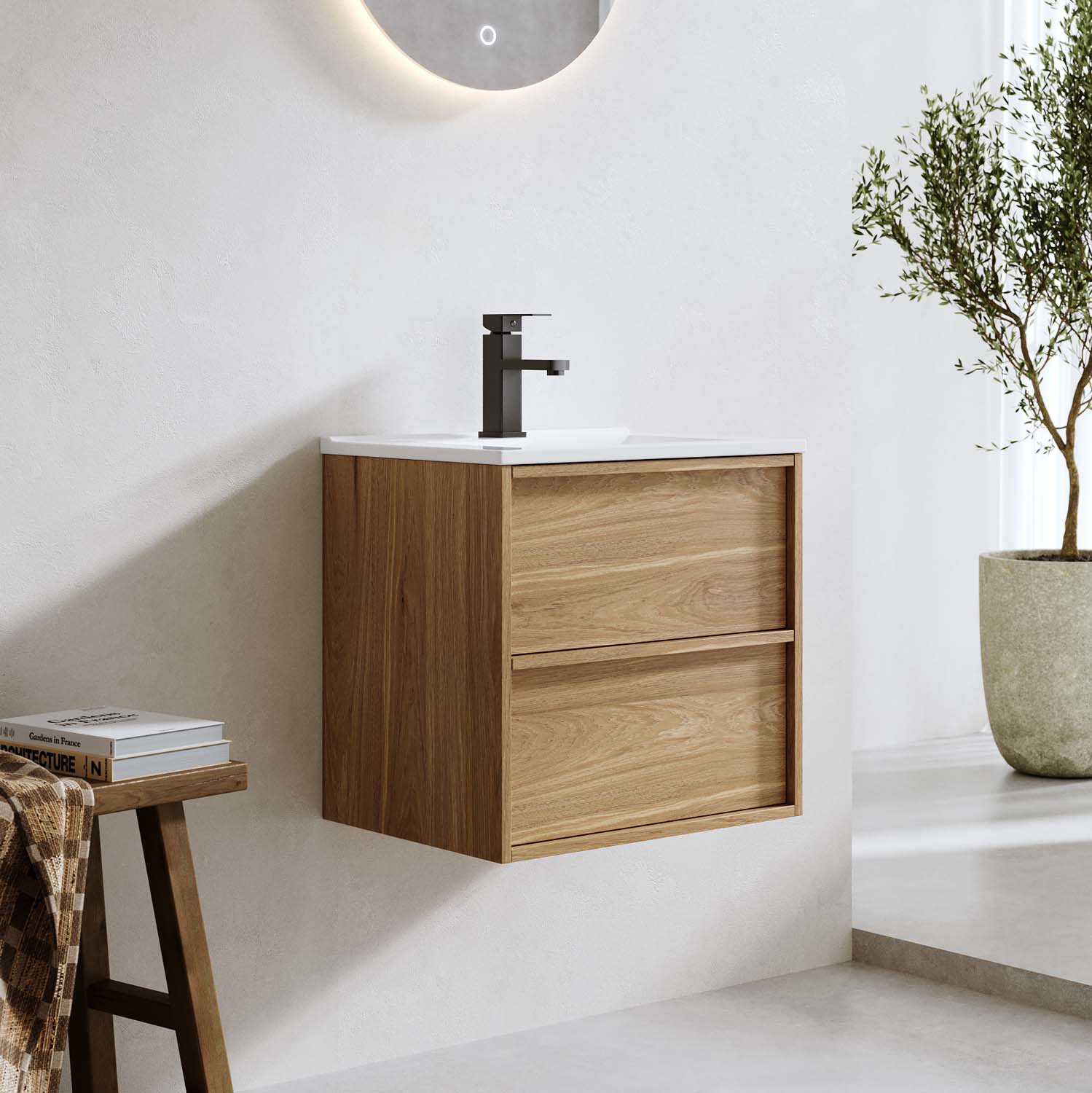 Tvättställsskåp Bathlife Charm med Tvättställ