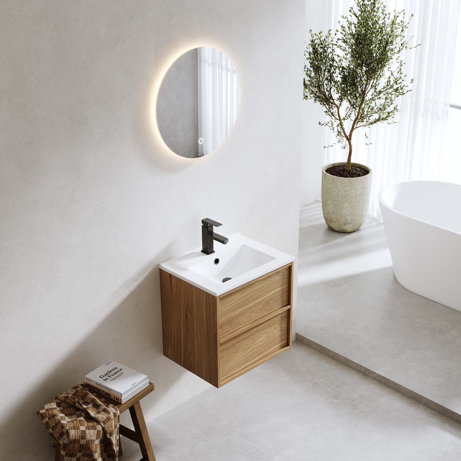 Tvättställsskåp Bathlife Charm med Tvättställ