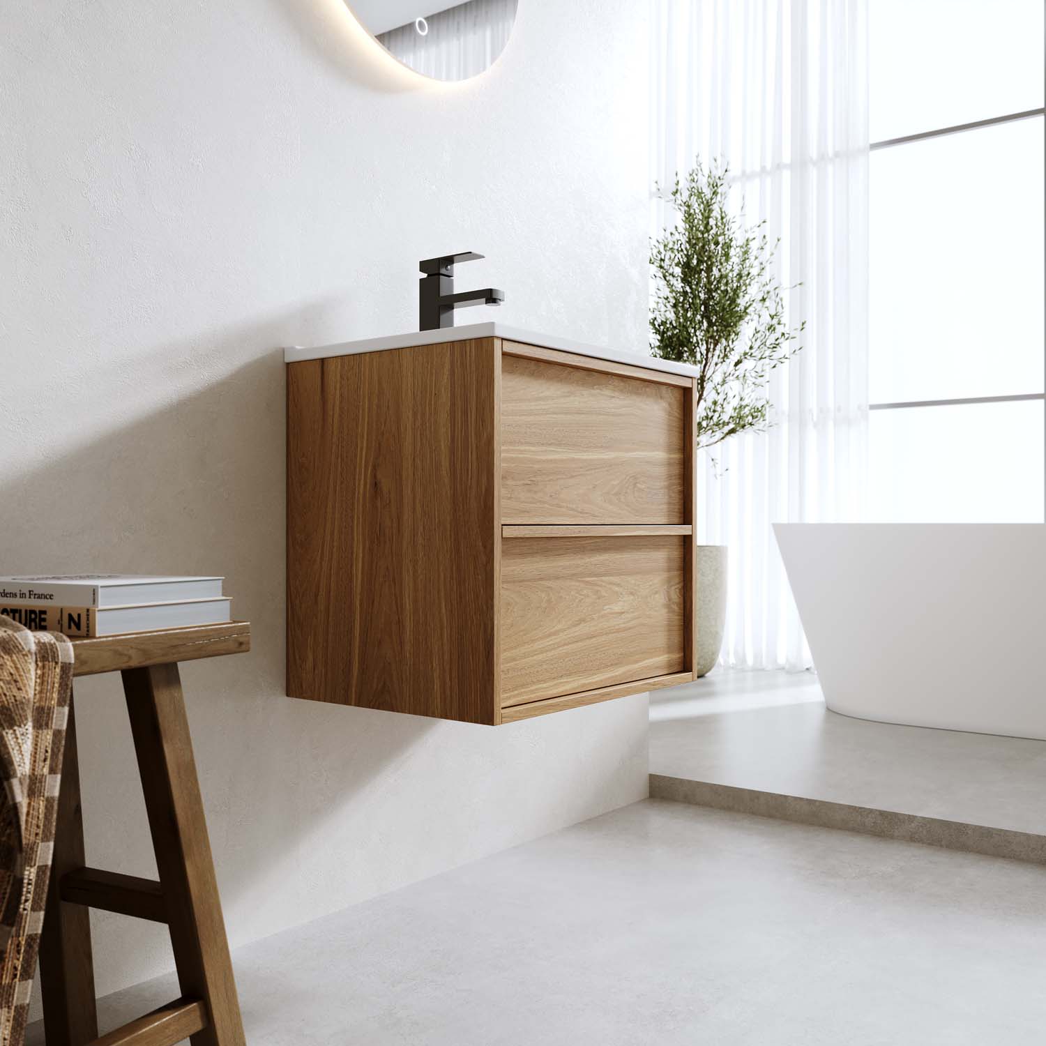 Tvättställsskåp Bathlife Charm med Tvättställ