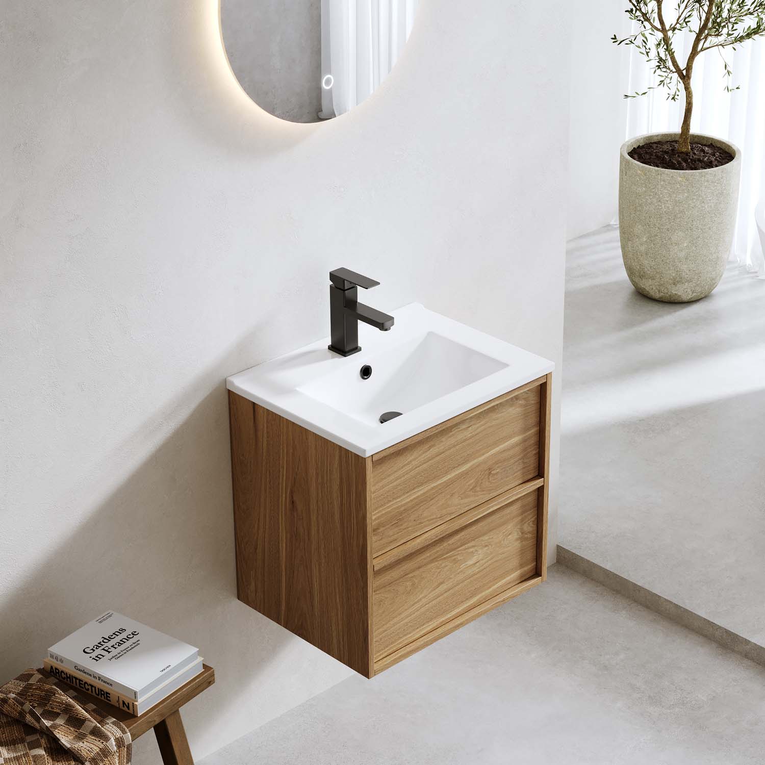 Tvättställsskåp Bathlife Charm med Tvättställ