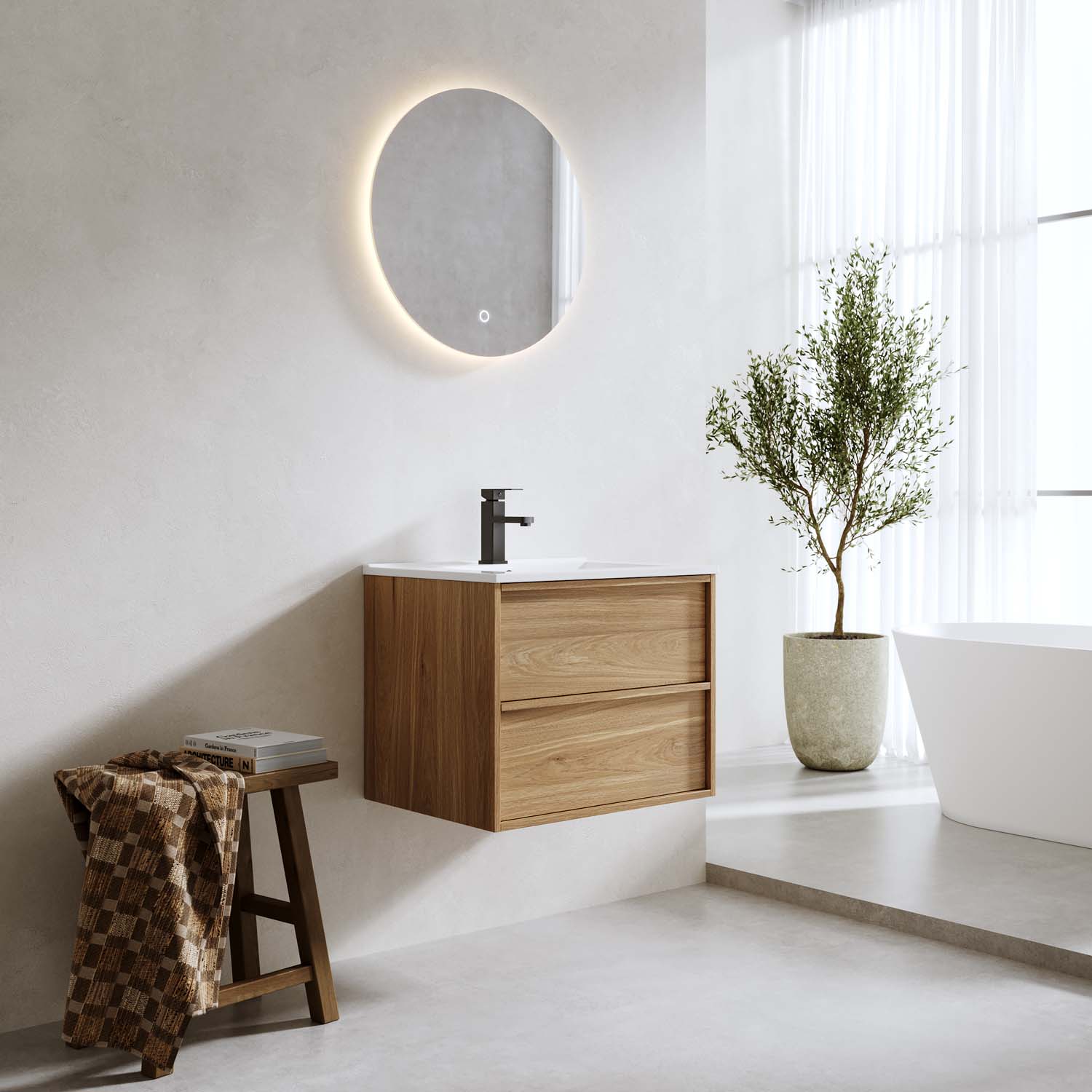 Tvättställsskåp Bathlife Charm med Tvättställ