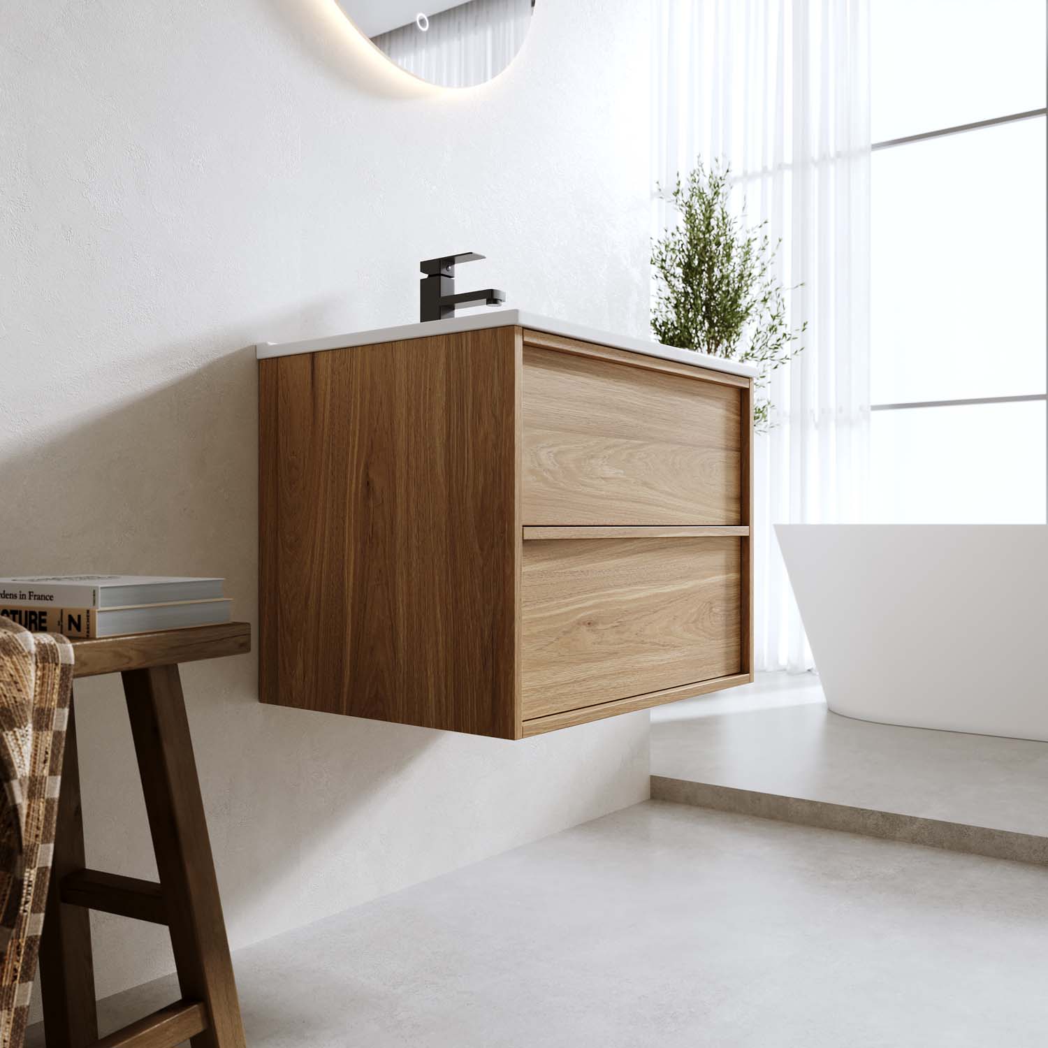 Tvättställsskåp Bathlife Charm med Tvättställ