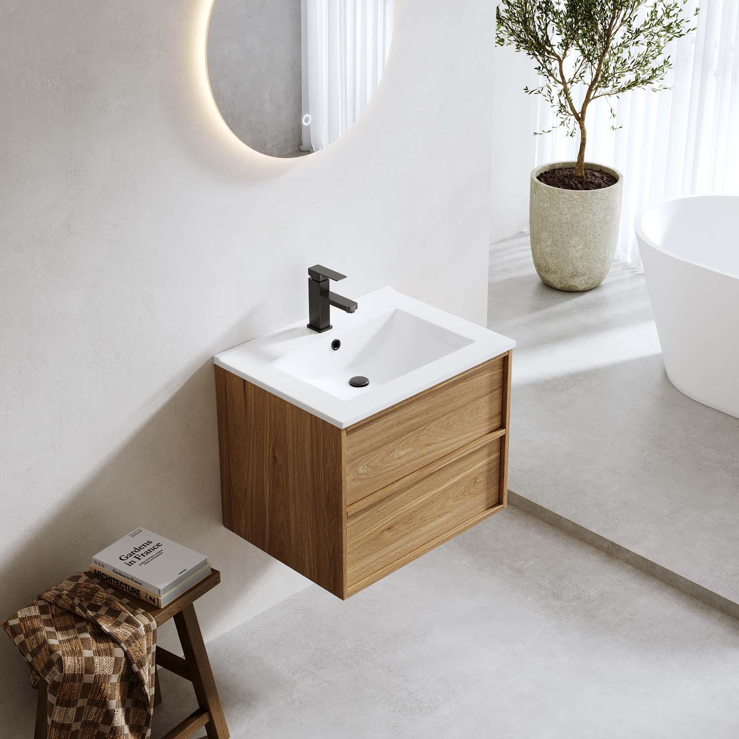 Tvättställsskåp Bathlife Charm med Tvättställ