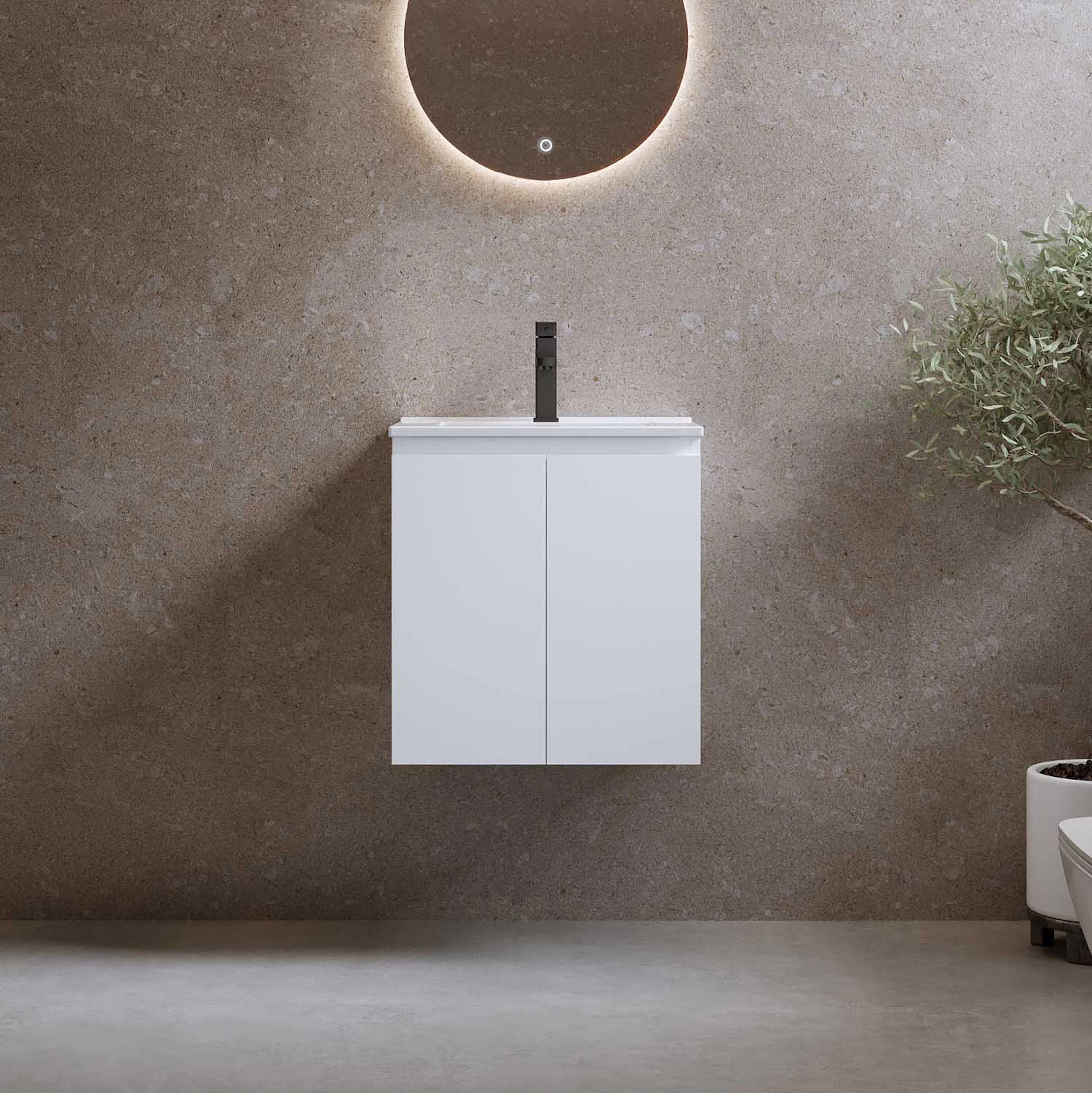 Tvättställsskåp Bathlife Smila med Tvättställ