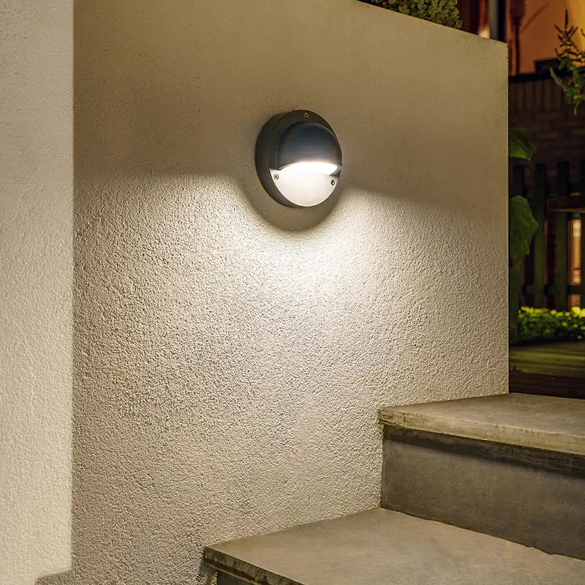 Vägglampa Gardenlights Deimos Vägg LED Varmvit Utbyggnad