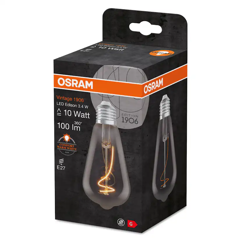 LED-Lampa Osram Deco Edison E27 Vintage 1906