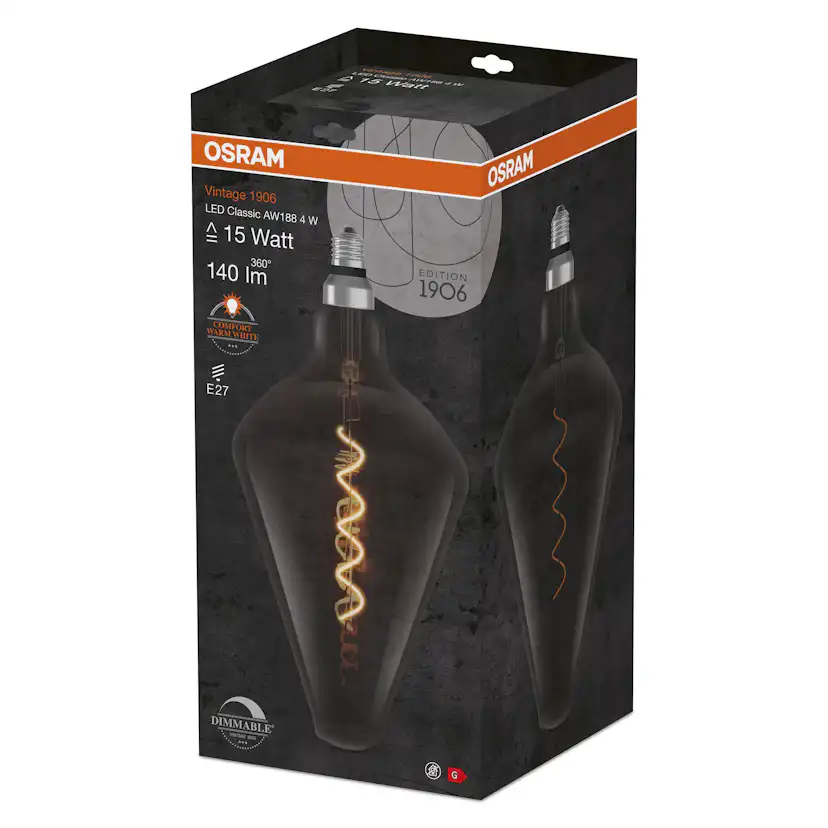 LED-Lampa Osram Deco AW188 E27 Vintage 1906 Dimbar