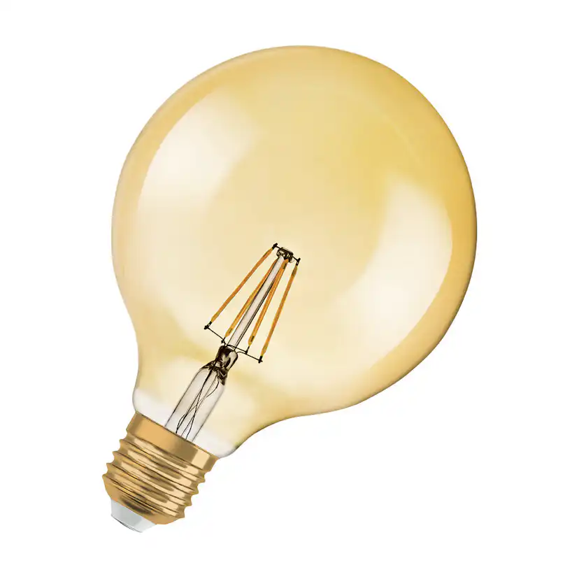 LED-Lampa Osram Retro Glob Dim (51) E27 824 Klar Gold 6.5W