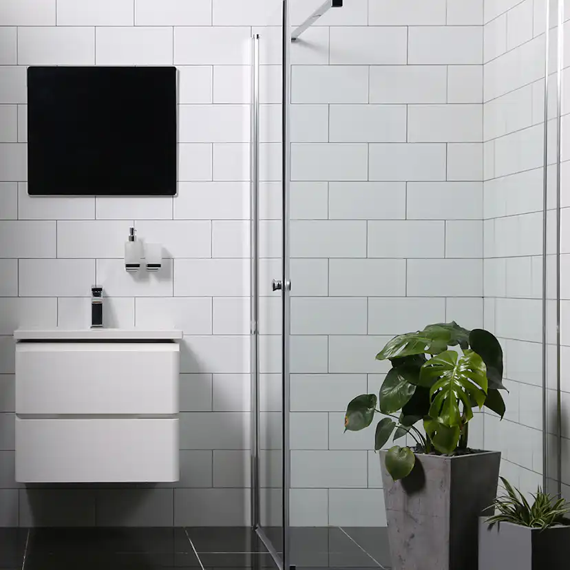 Duschhörn Bathlife Mångsidig Rak Vägg + Rak Dörr