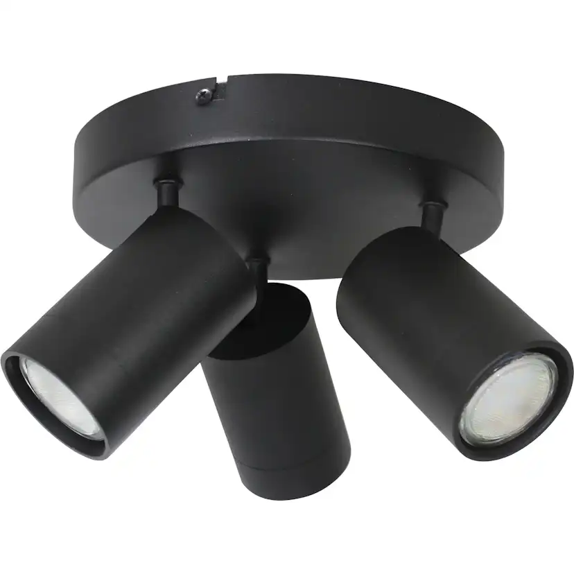 Taklampa Gelia Rondell 3 Spot Gu10 utan Ljuskälla Älö