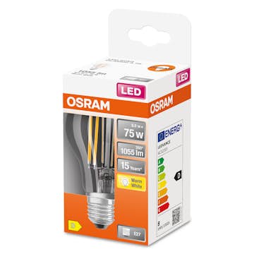 LED-Lampa Osram Normal (75) Box E27 827 Cl A