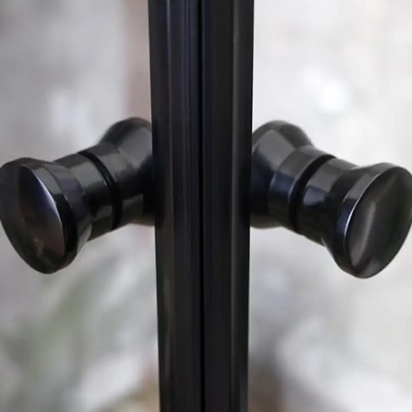 Duschhörn Bathlife Mångsidig Rak Dörr + Rak Dörr Svart