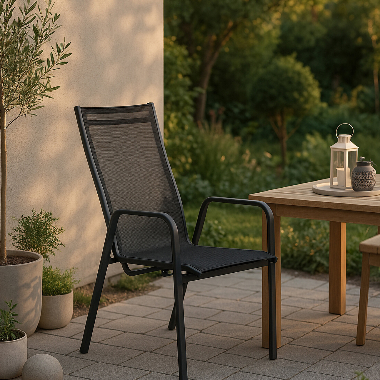 Trädgårdsstol Venture Home Copacabana Fällbar Stapelbar Utomhus