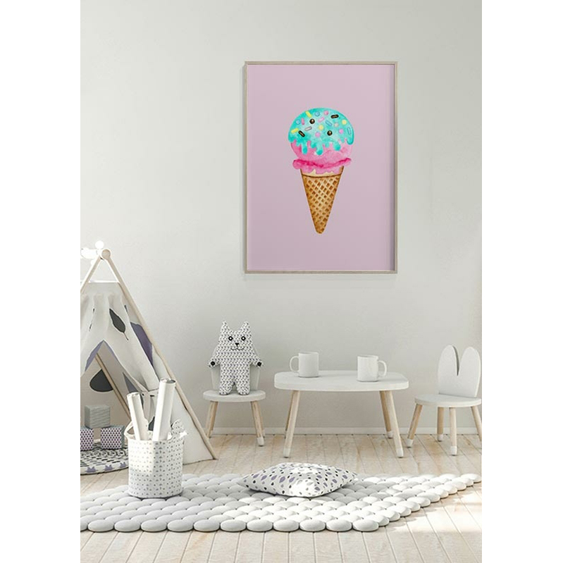 Poster Gallerix Ice Cream In Pink