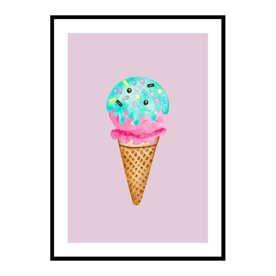Poster Gallerix Ice Cream In Pink