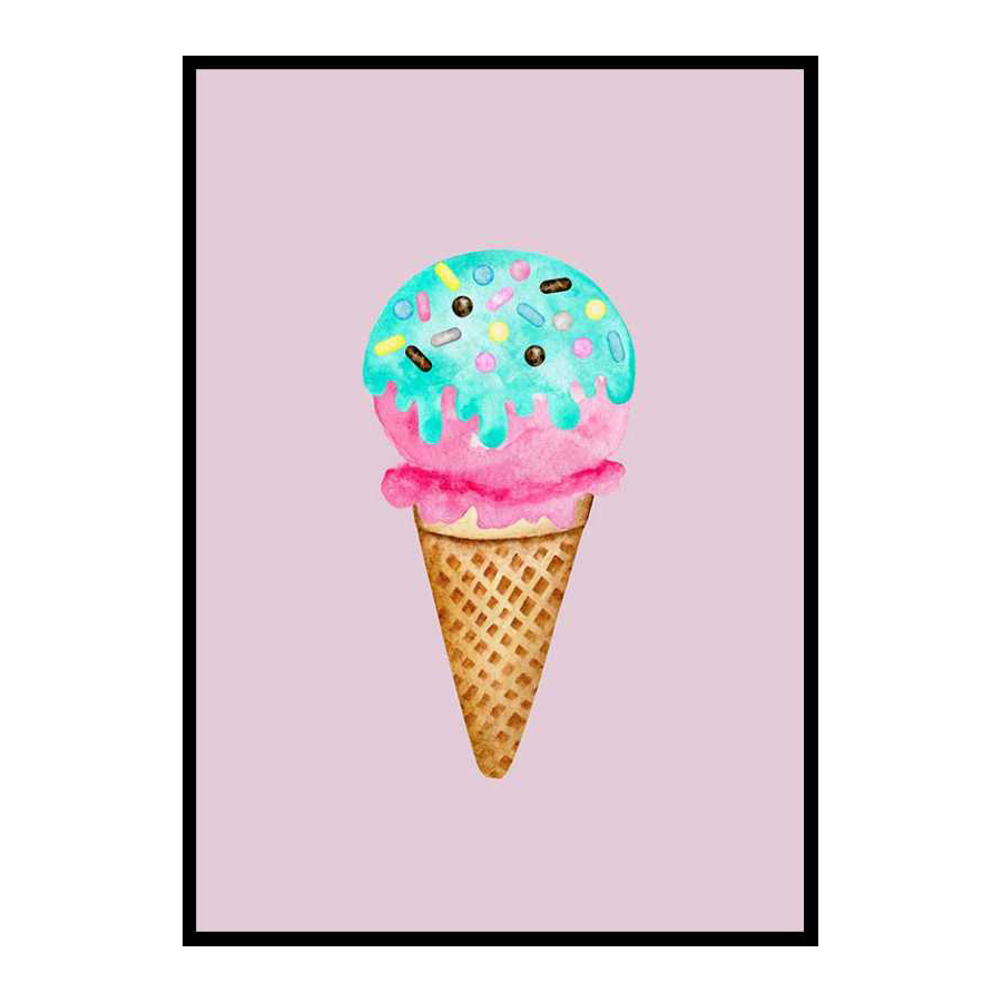 Poster Gallerix Ice Cream In Pink