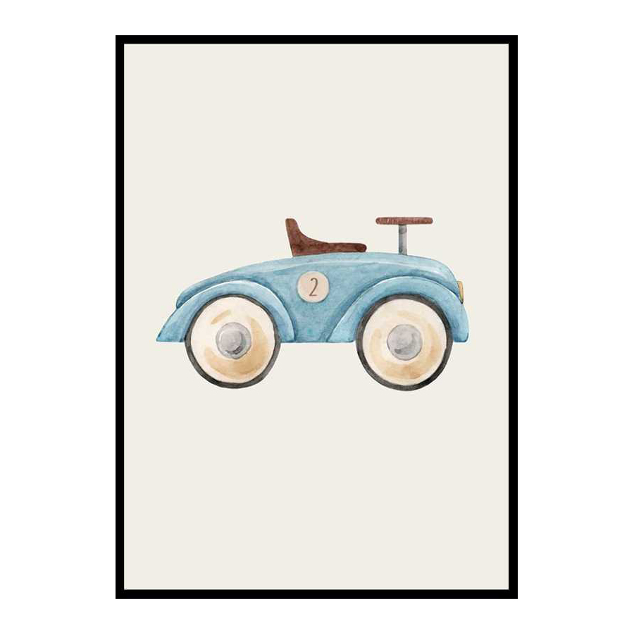 Poster Gallerix Blue Toy Car