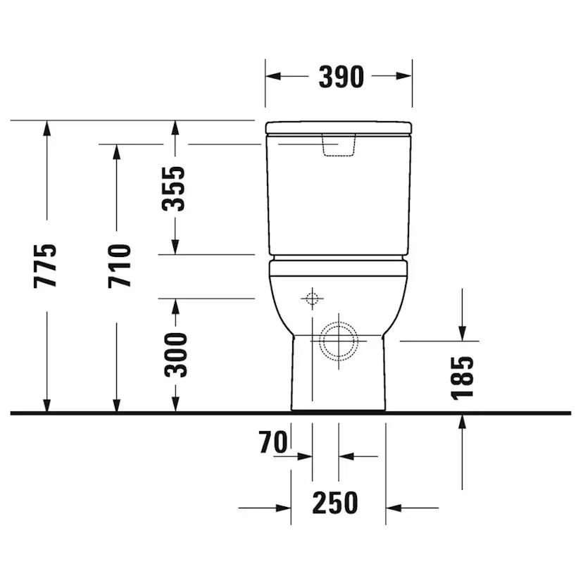 Toalettstol Duravit No.1 med Mjukstängande Hårdsits