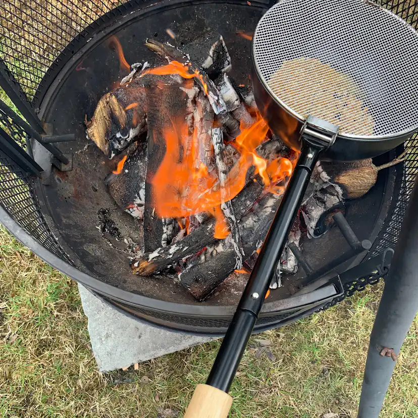 Popcorngryta Sunwind För Bålpanna eller Öppen Eld