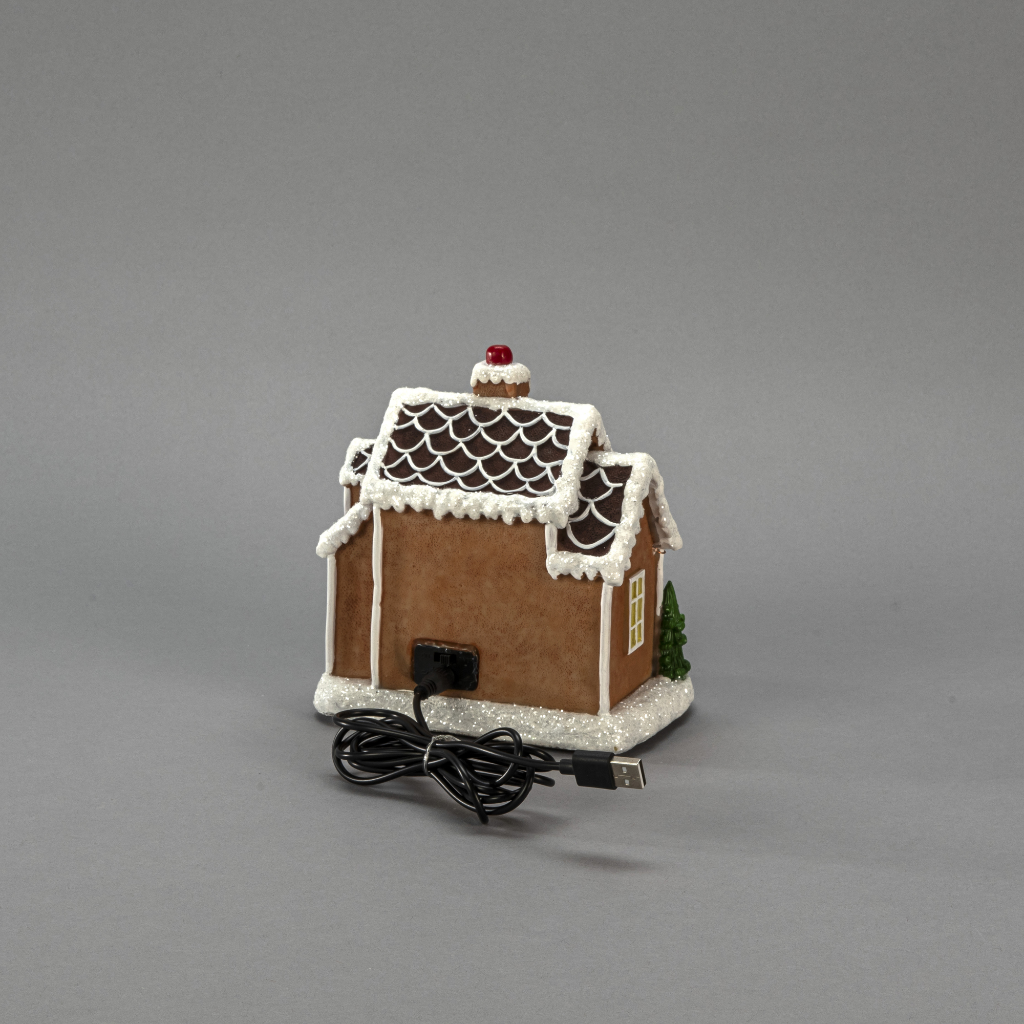 Juldekoration Gnosjö Konstsmide Pepparkakshus 16,5cm LED Inomhus