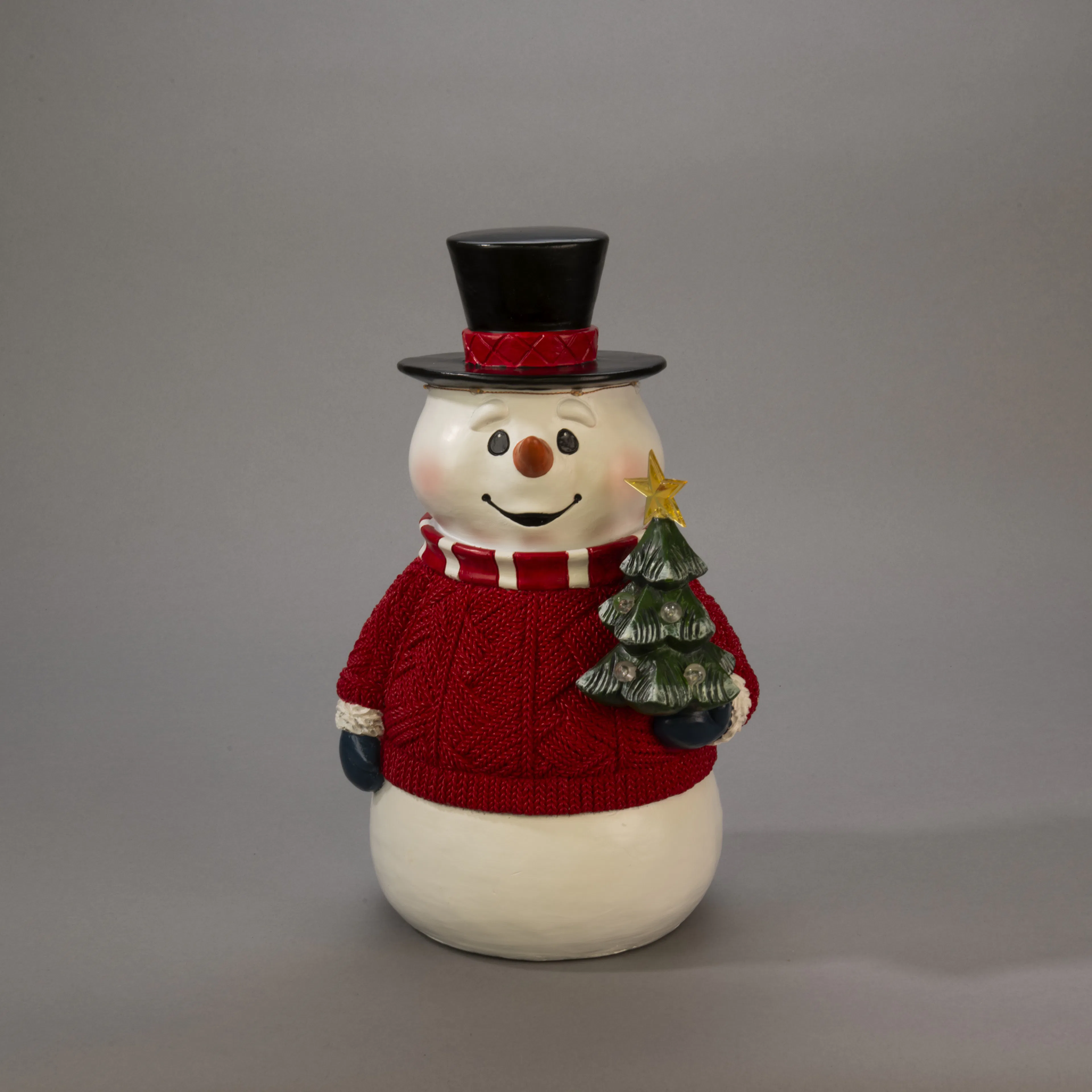 Juldekoration Gnosjö KonstsmideSnögubbe 35cm LED Utomhus