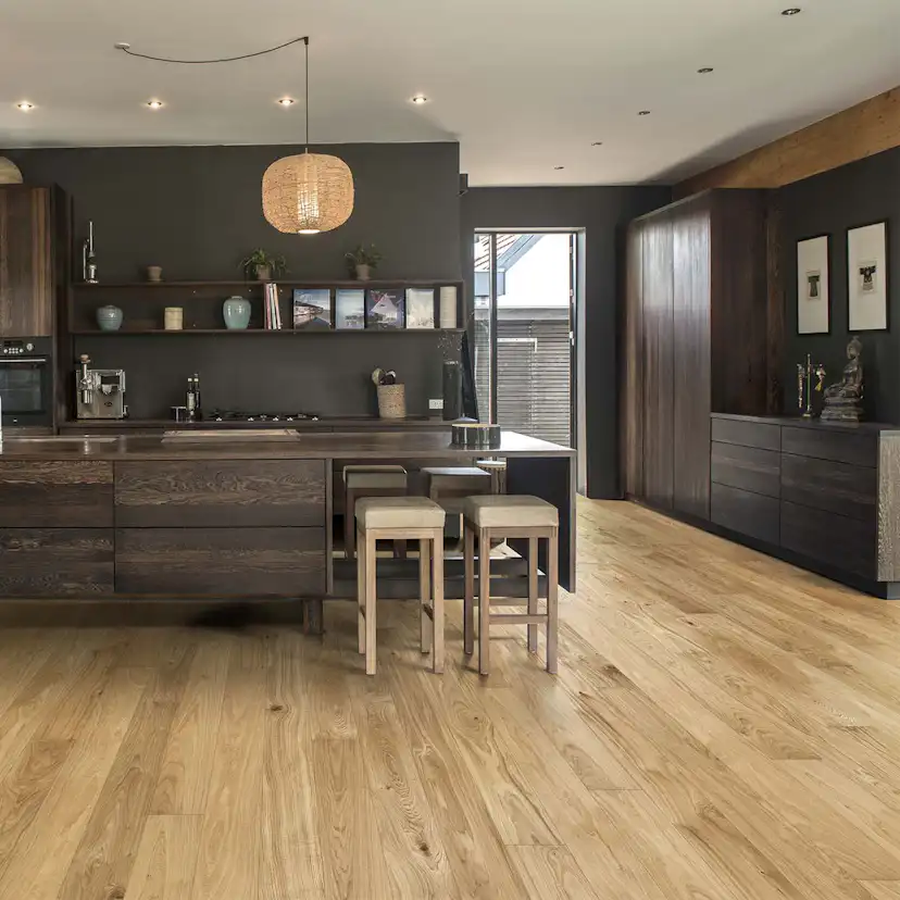 Parkettgolv Kährs Cornwall Mattlackad Borstad Ek 1-stav