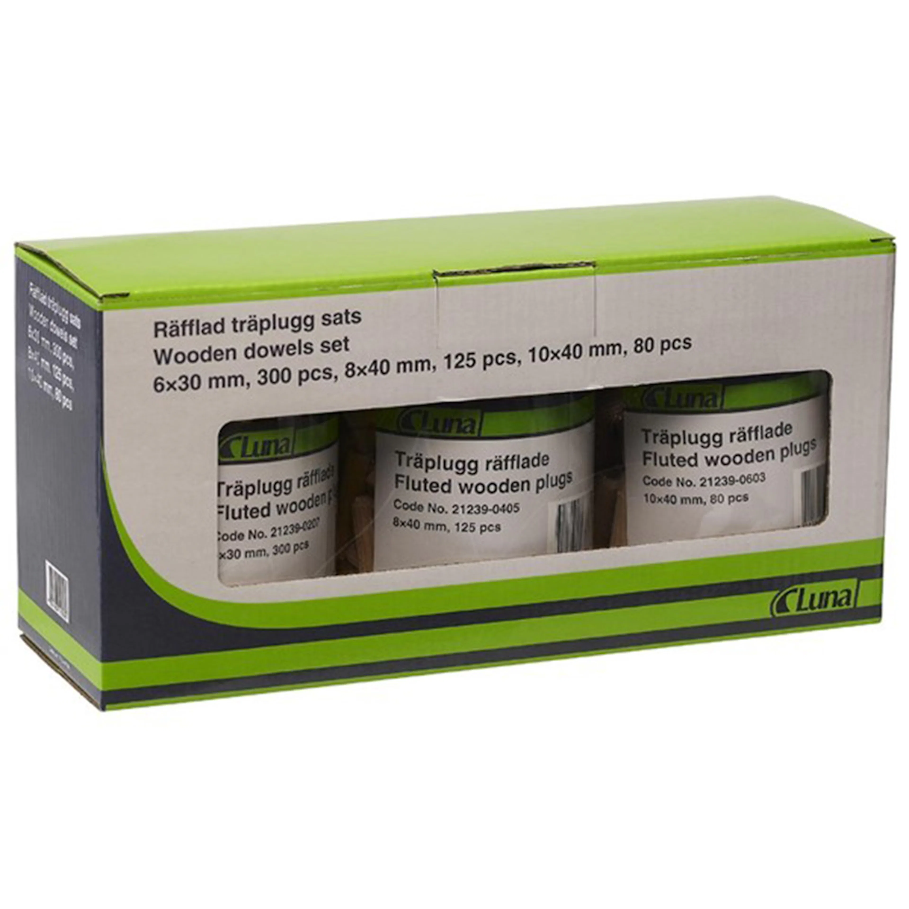 Räfflad Luna Tools Plugg I Sats Om 505 Delar