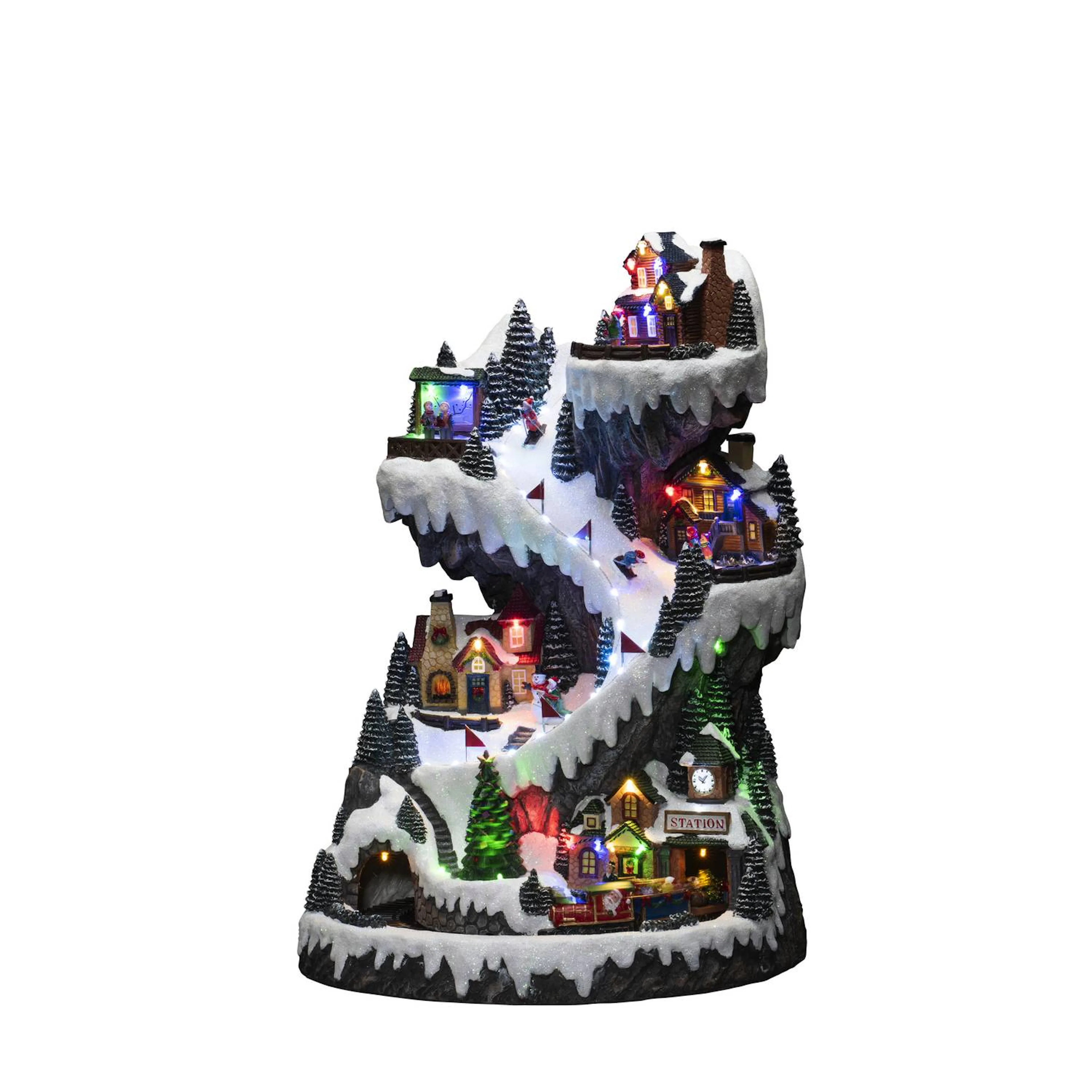 Julby Gnosjö Konstsmide B/O Mekanisk LED Skidbacke