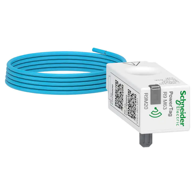Energimätare Schneider Electric PowerTag Resi9 Flex ZigBee 1-pol + N, 63A för alla Dvärg/minibrytare Monoconnect