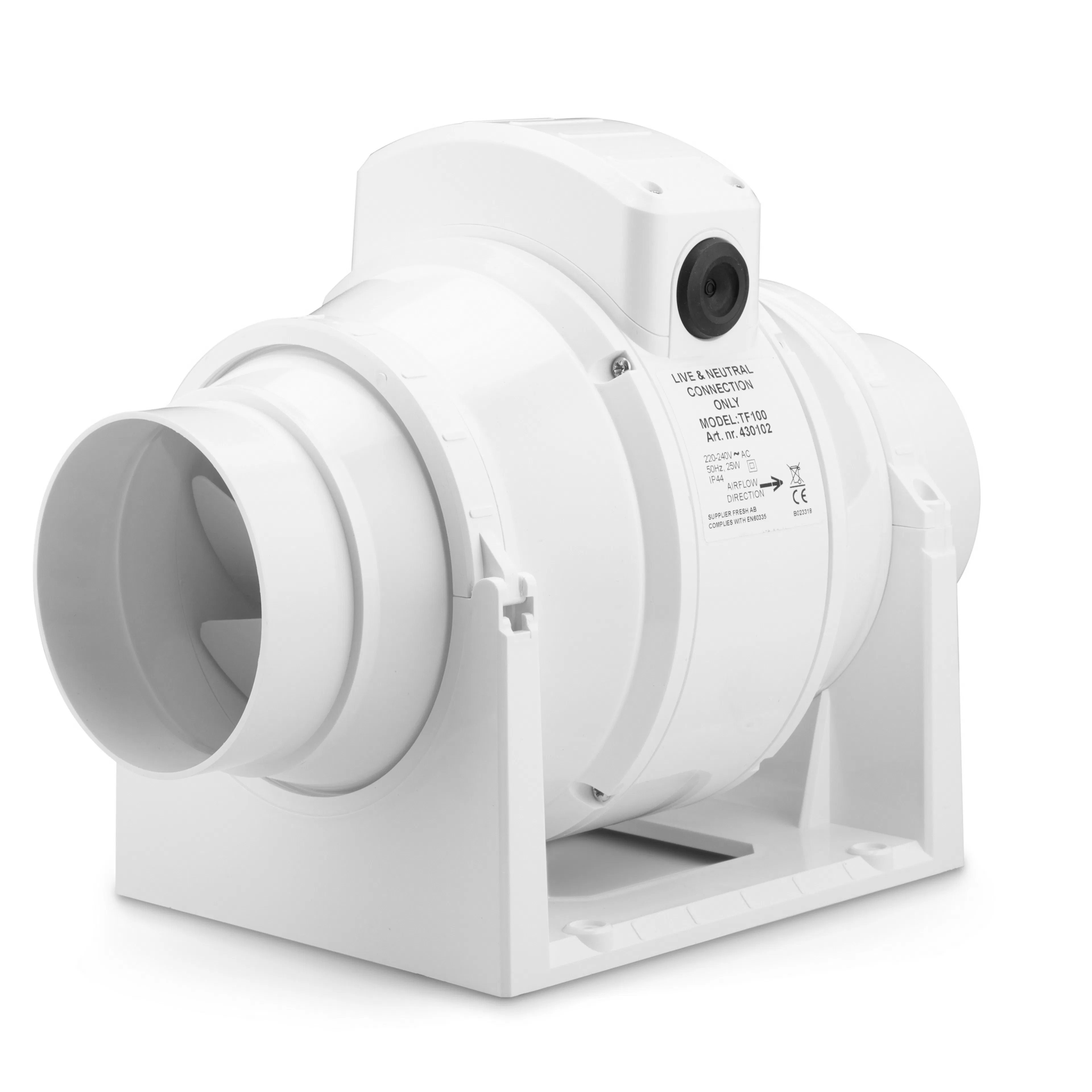 Kanalfläkt Fresh TF D100 Justerbara Hastighet