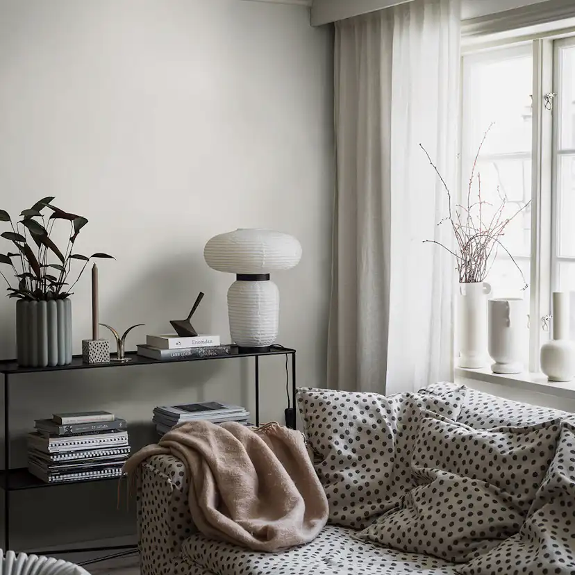 Tapet Boråstapeter Linen Birch White 4302 EasyUp, Enfärgad Vit
