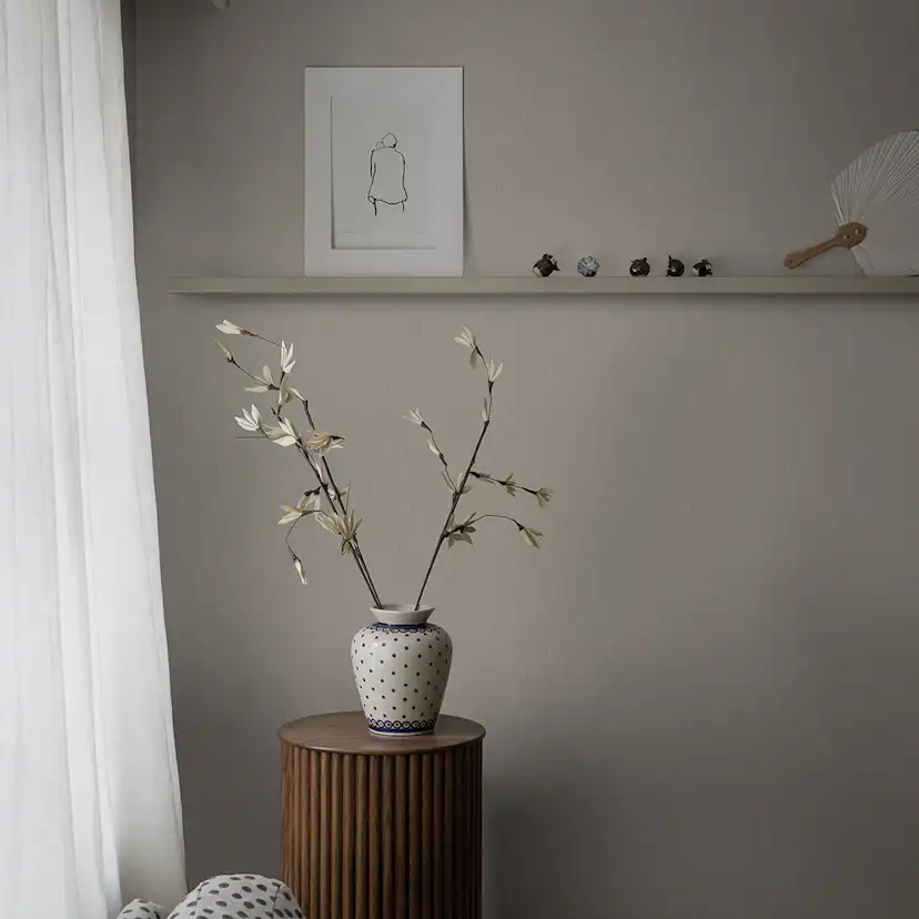 Tapet Boråstapeter Linen Muscot 4313 EasyUp, Enfärgad Beige