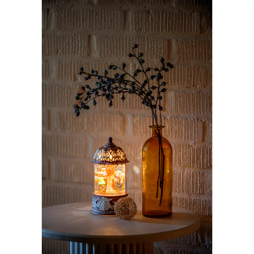 Snöglob Gnosjö Konstsmide Vattenfylld lykta Karusell LED