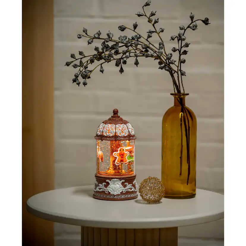 Snöglob Gnosjö Konstsmide Vattenfylld lykta Karusell LED