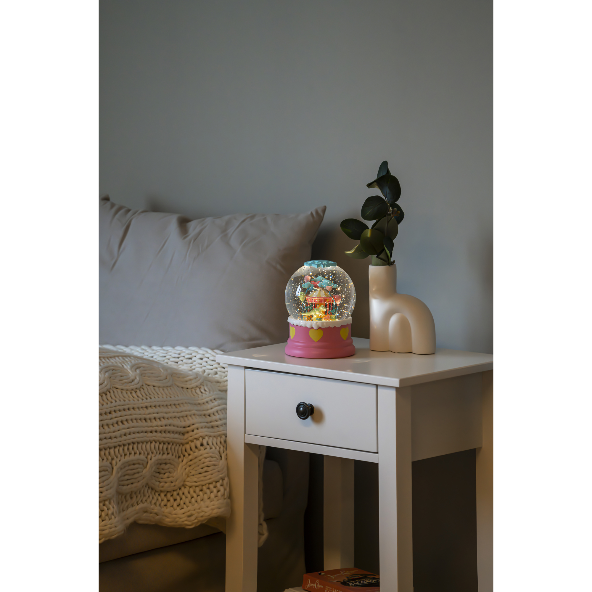 Snöglob Gnosjö Konstsmide Vattenfylld lykta Dino karusell LED