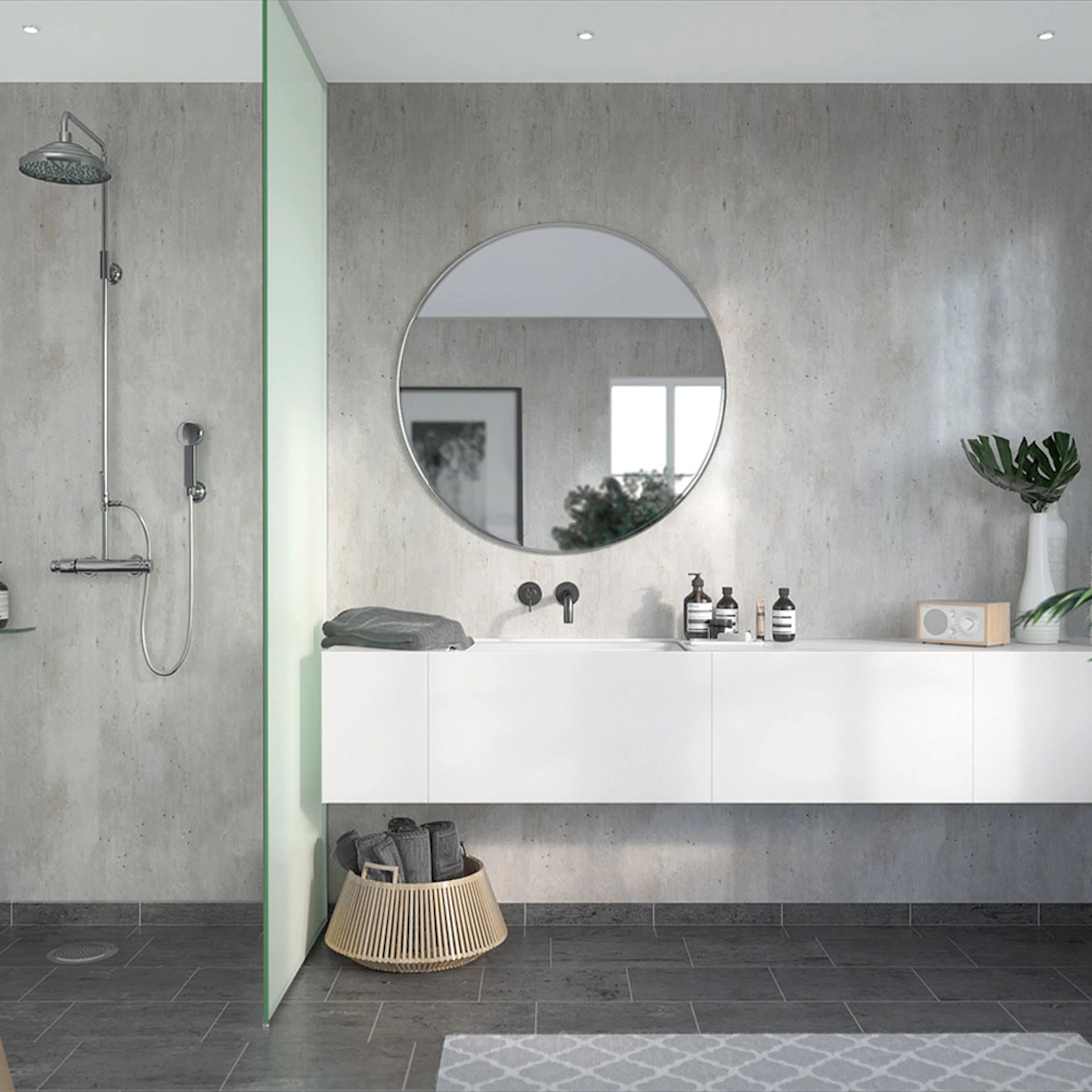 Våtrumsskiva Fibo Cracked Cement 2204-L00S