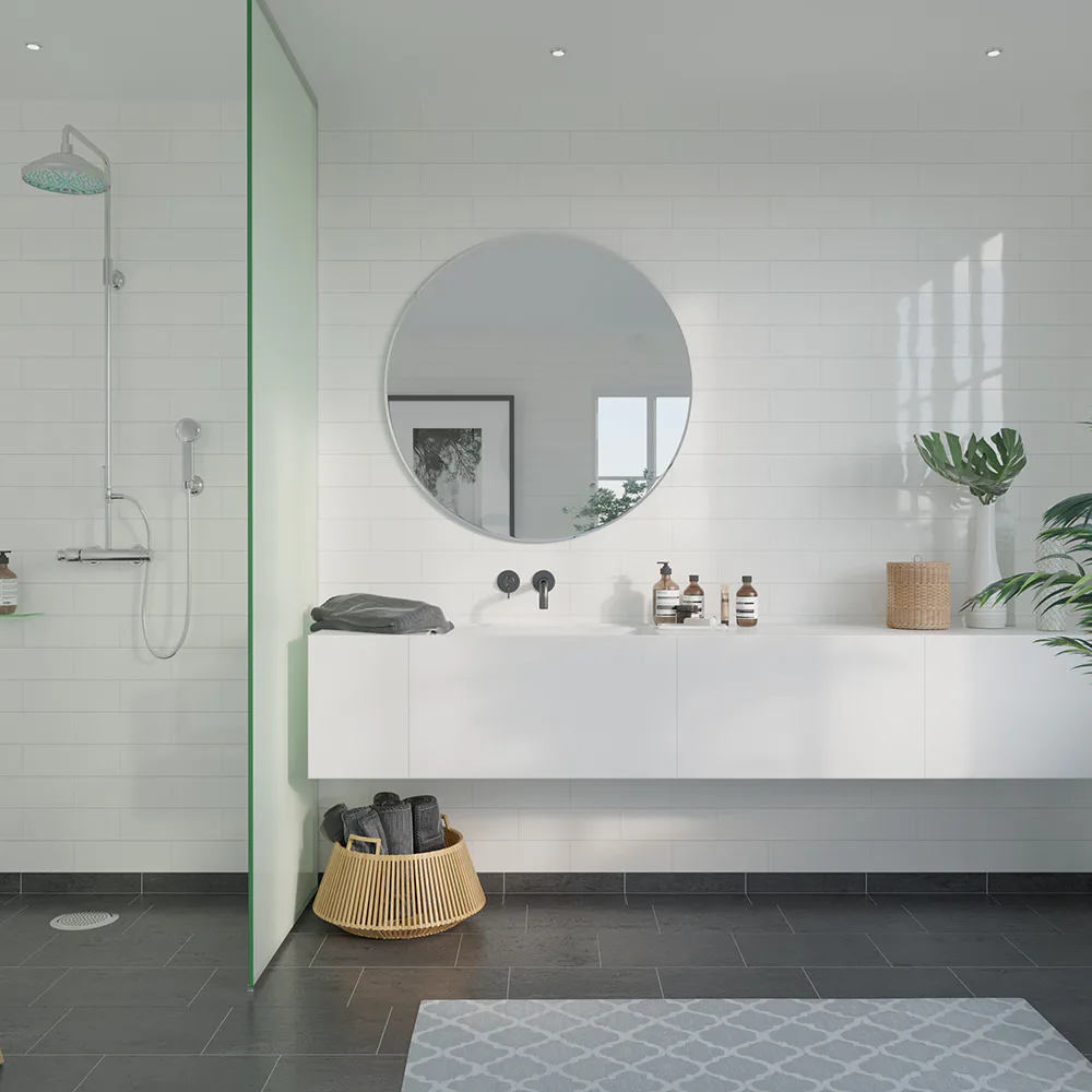 Våtrumsskiva Fibo Denver White 3091-M74 HG