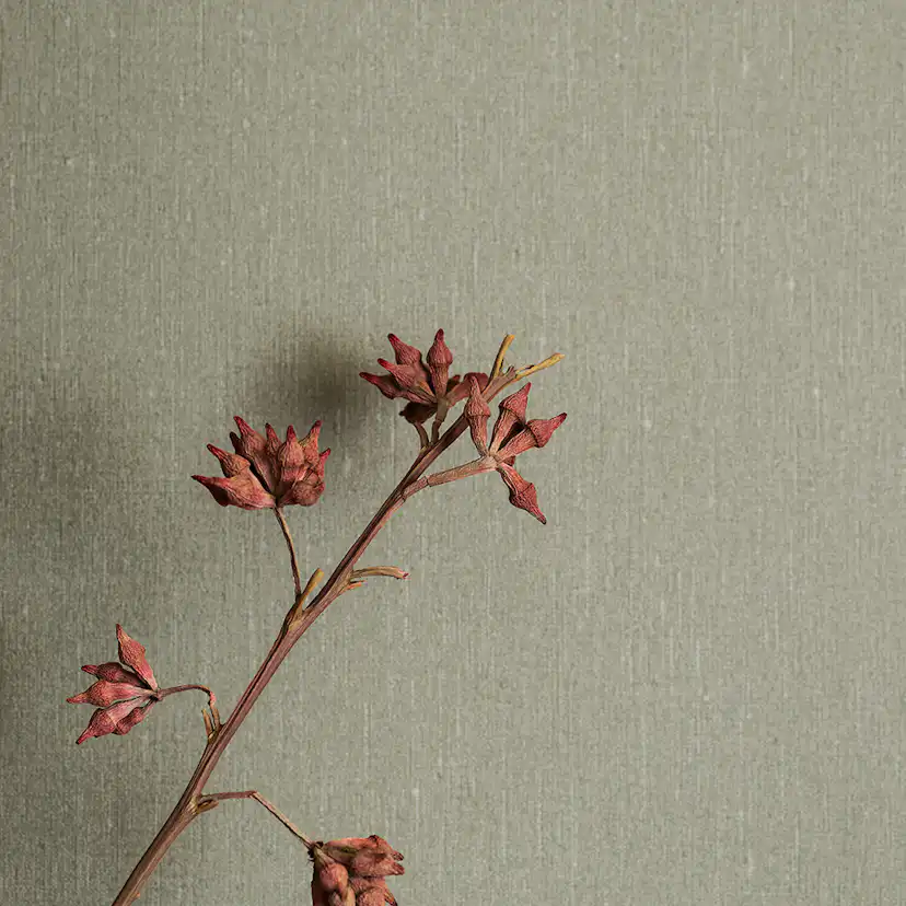 Tapet Boråstapeter Linen Soft Olive 4335 EasyUp, Enfärgad Grön