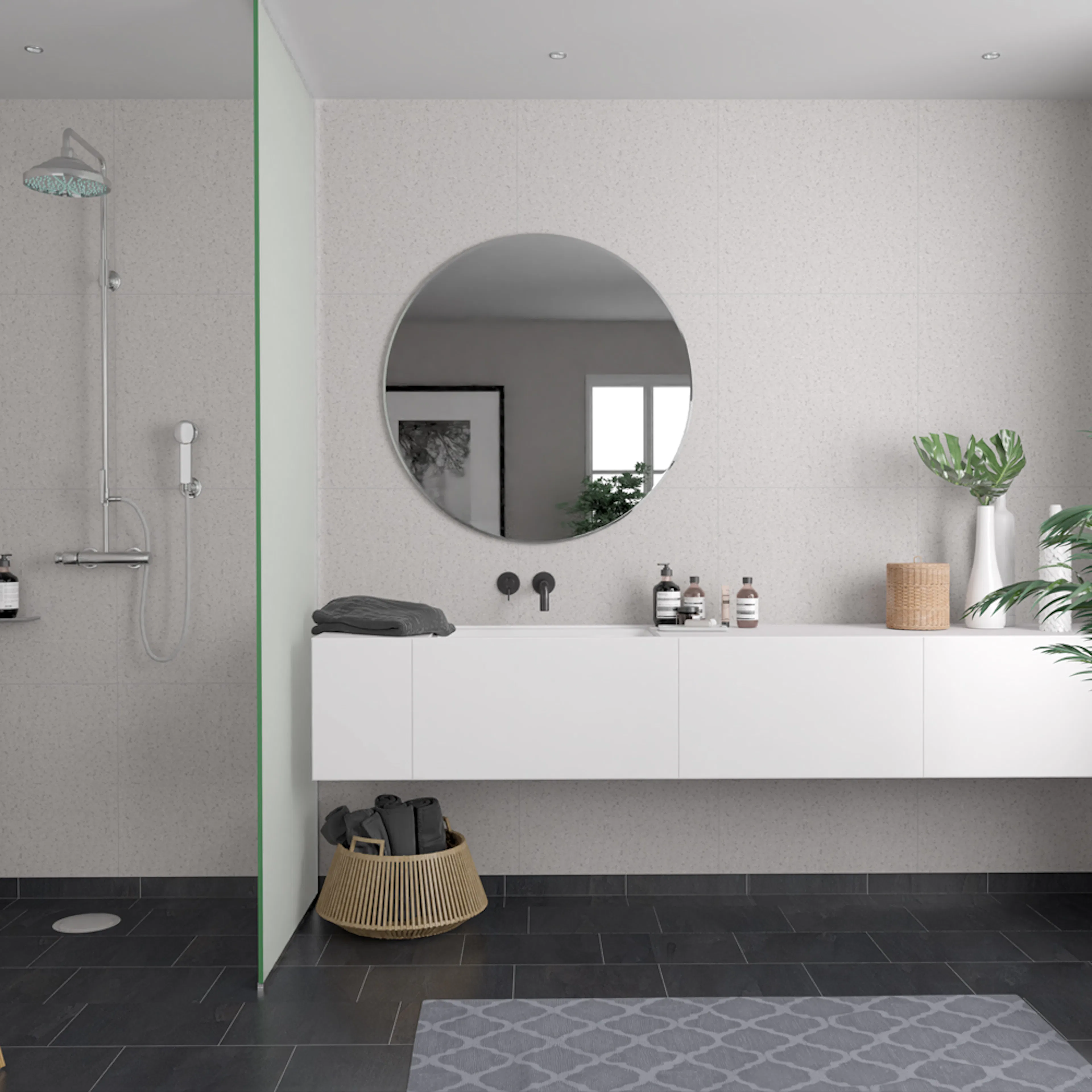 Våtrumsskiva Fibo Terrasso Light 4001-M6060 S