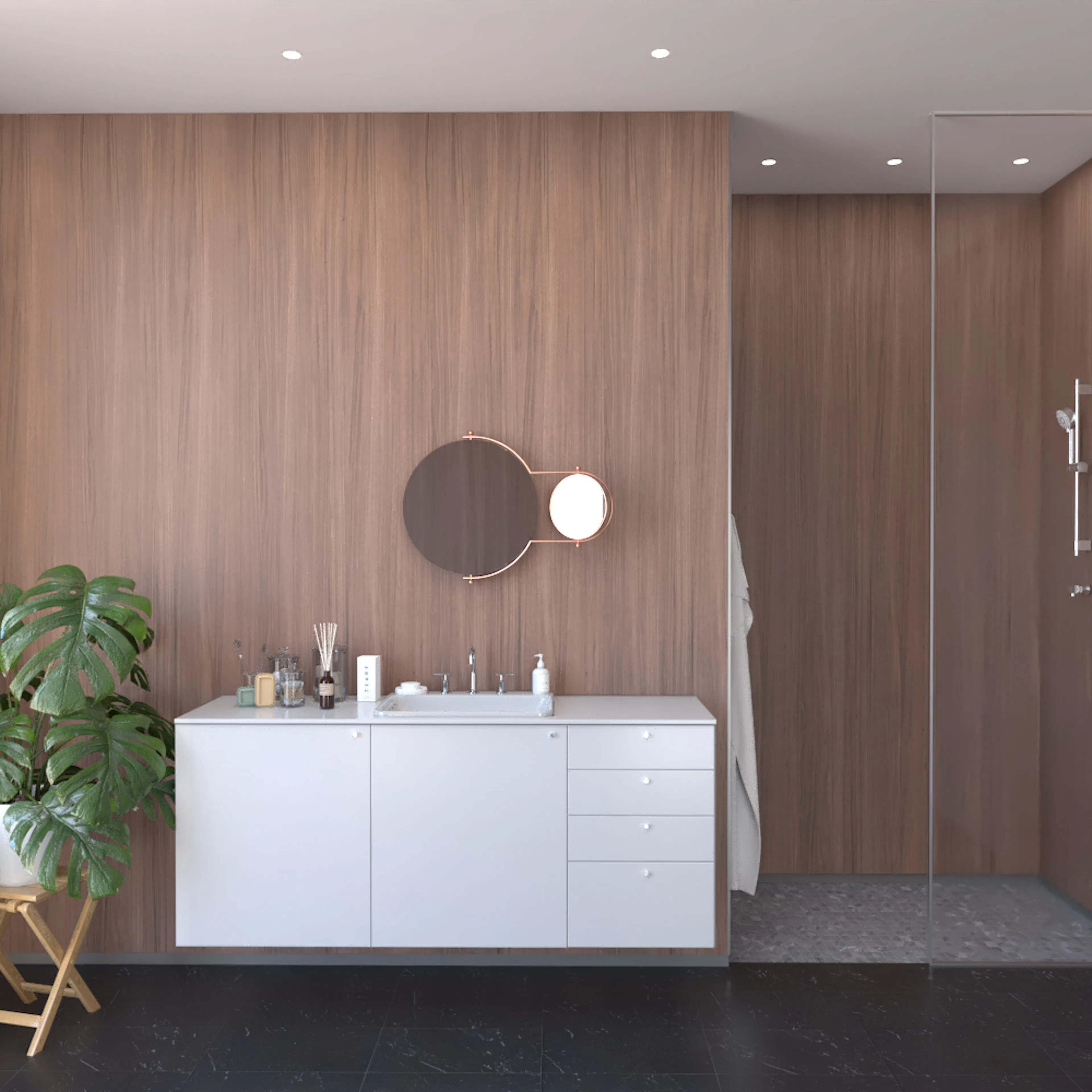 Våtrumsskiva Fibo Oak Nature 0164 S 3020 mm