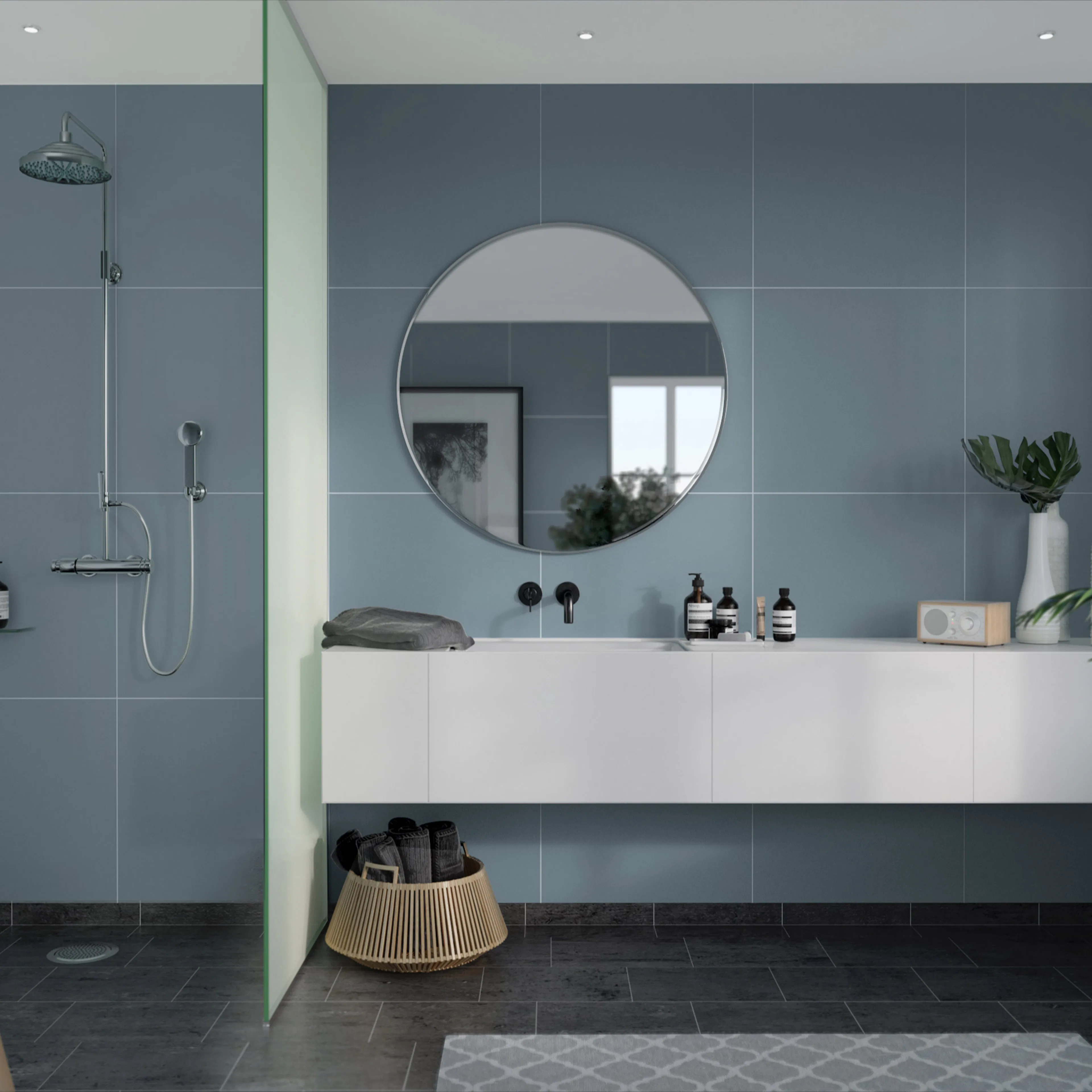 Våtrumsskiva Fibo Dusty Blue 6274-M6060 EM